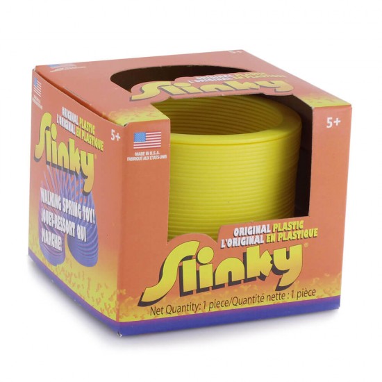 Жълто пластмасово Slinky